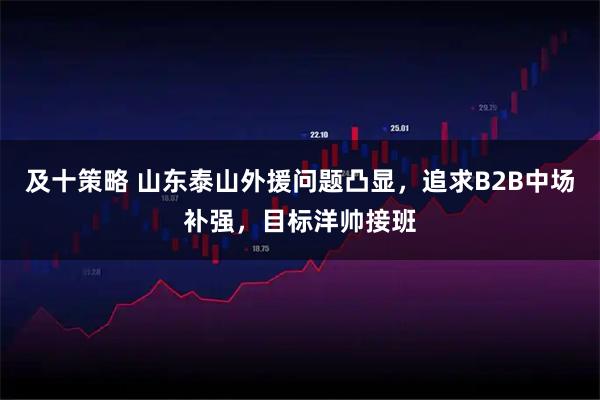 及十策略 山东泰山外援问题凸显，追求B2B中场补强，目标洋帅接班
